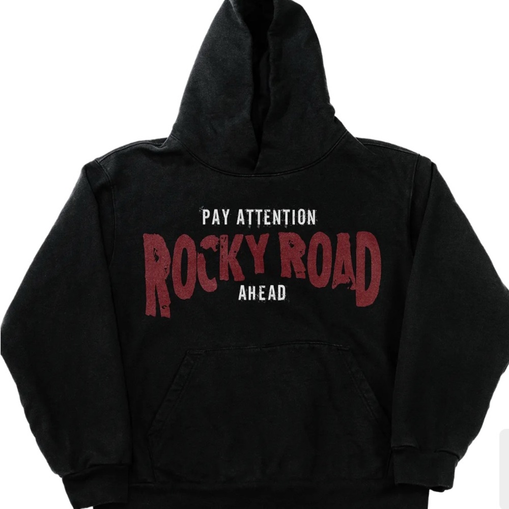 Moneybag Yo Black Rocky Road Graphic Hoodie Sweatshirt